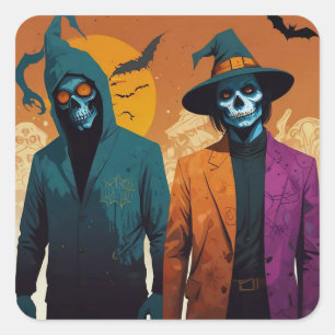 Betoverende verhalen over het occulte vierkante sticker