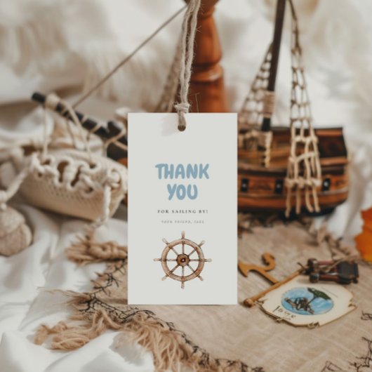 Betoverende Verjaardag met Zee-thema Cadeaulabel