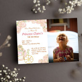 betoverende verjaardag prinses foto uitnodiging