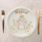 betoverende verjaardag prinses papieren bordje