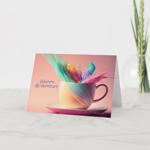 Betoverende Verjaardagsfantasie Pastell Fun Kaart