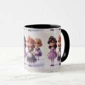 Betoverende verzamelpoppen mok (Voorkant rechts)