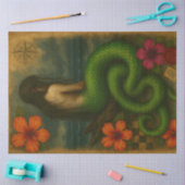 Betoverende Viper-Tailed Siren Nautical Tissuepapier (Craft)