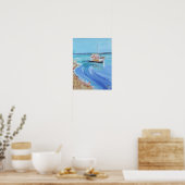 Betoverende VissersbootCove Poster (Keuken)