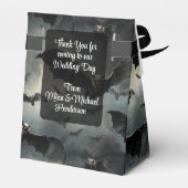 Betoverende vliegende vampier vleermuizen Gotische Bedankdoosjes (Achterkant)