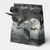 Betoverende vliegende vampier vleermuizen Gotische Bedankdoosjes (Voorkant Zijde)