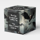 Betoverende vliegende vampier vleermuizen Gotische Bedankdoosjes (Voorkant Zijde)