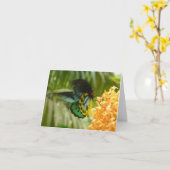 betoverende vlinder kaart (Gele Bloem)