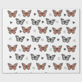 Betoverende vlinders, een grillig inpakpapier (Vlak)