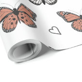 Betoverende vlinders, een grillig inpakpapier (Rol Hoek)