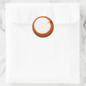 Betoverende volle maan ronde sticker (Tas)