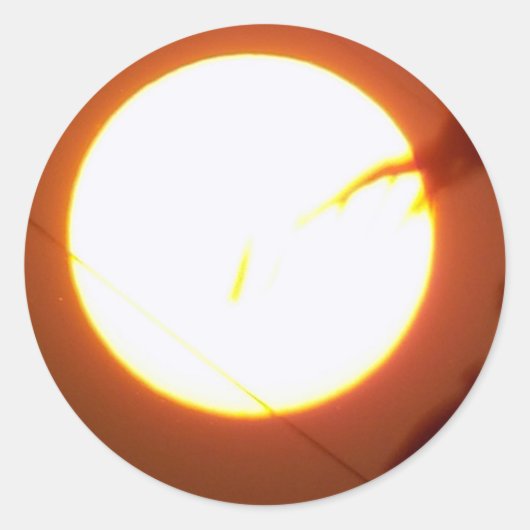 Betoverende volle maan ronde sticker (Voorkant)