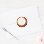 Betoverende volle maan ronde sticker (Envelop)