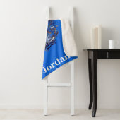 Betoverende vos met aangepaste naam sherpa deken (In situ)