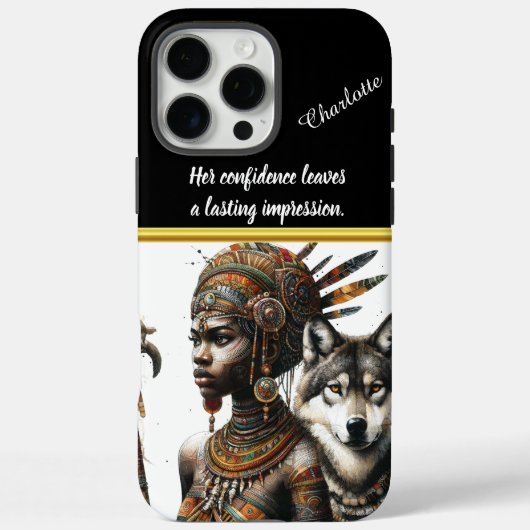 Betoverende vrouw-wolf band in natuur Case-Mate iPhone case (Achterkant)