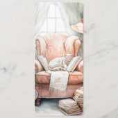 Betoverende Waterverf Booklover Bladwijzer Kaart (Voorkant)