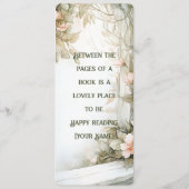 Betoverende Waterverf Booklover Bladwijzer Kaart (Achterkant)