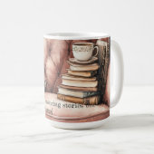 Betoverende Waterverf Booklover Mok (Voorkant rechts)