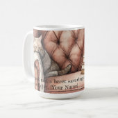 Betoverende Waterverf Booklover Mok (Voorkant links)