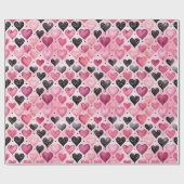 Betoverende Waterverf Harten | Stippenpatroon Cadeaupapier (Vlak)