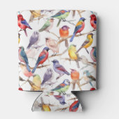 Betoverende Waterverf  vogelpatroon Blikjeskoeler (Achterkant)