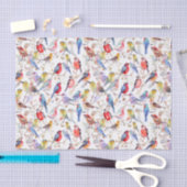 Betoverende Waterverf  vogelpatroon Tissuepapier (Craft)