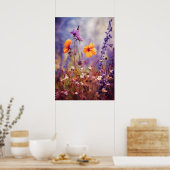 Betoverende weide in de herfst poster (Keuken)