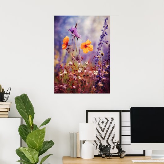 Betoverende weide in de herfst poster (Thuiskantoor)