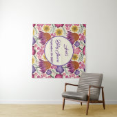 Betoverende Wildflower Baby shower Wandkleed (In Situ (horizontaal))