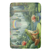 Betoverende William Morris Frog in een bos Badmat (Voorkant Verticaal)