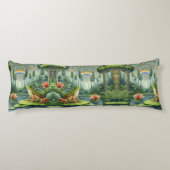 Betoverende William Morris Frog in een bos Lichaamskussen (Achterkant)