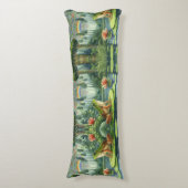 Betoverende William Morris Frog in een bos Lichaamskussen (Voorkant Verticaal)