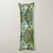 Betoverende William Morris Frog in een bos Lichaamskussen (Achterkant (Verticaal))