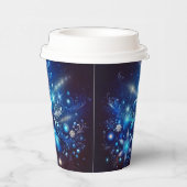Betoverende Winter Snowflake Paper Cup - Sparkling Papieren Bekers (Rechts)