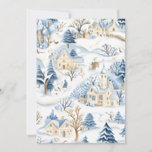 Betoverende Winter Wonderland Kerstkaart