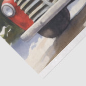 Betoverende winterscène:  Truck Christmas Tissuepapier (Detail)