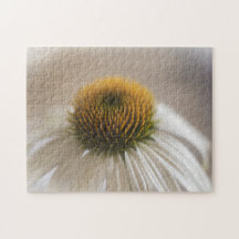 Betoverende Witte Zwaan Echinacea Puzzel