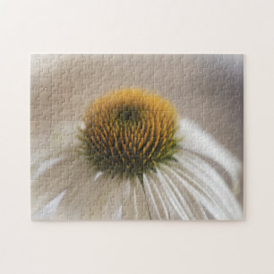 Betoverende Witte Zwaan Echinacea Puzzel