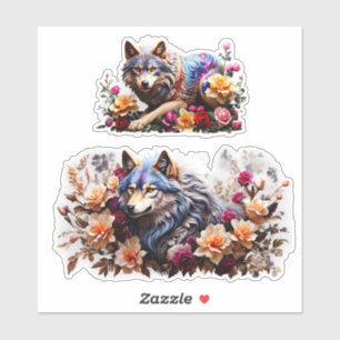 Betoverende Wolven Vinyl Stickers Aanpassen