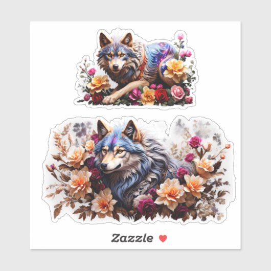 Betoverende Wolven Vinyl Stickers Aanpassen (Vel)