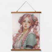 Betoverende Woodland Dreams | Schoonheid en Romanc Hangend Wandkleed (Voorkant)