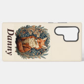 Betoverende Woodland Fox met aangepaste naam Samsung Galaxy Hoesje (Achterkant horizontaal)