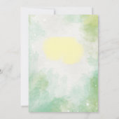 Betoverende Zebra Baby shower Flat Bedankt Card (Achterkant)