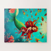 Betoverende zeemeermin kinderen legpuzzel (Horizontaal)