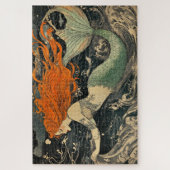 betoverende zeemeermin legpuzzel (Verticaal)