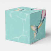 Betoverende zeemeermin staart meisje verjaardagsfe bedankdoosjes (Achterkant)