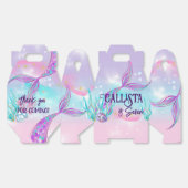 Betoverende zeemeermin thema feestdozen bedankdoosjes (Ongevouwen)