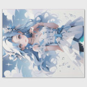 Betoverende zeemeermin verjaardagsontwerp voor mei cadeaupapier (Vlak)