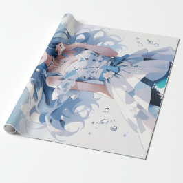 Betoverende zeemeermin verjaardagsontwerp voor mei cadeaupapier