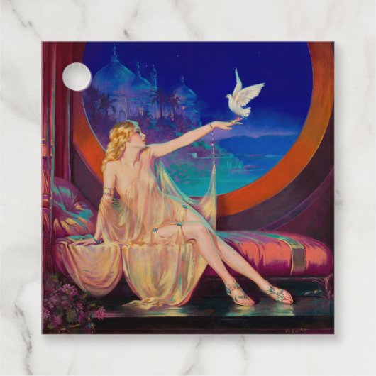 Betovering Arabisch Haseki Sultans Prinses 1925 Bedankjes Labels (Voorkant)